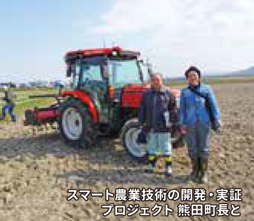 スマート農業技術の開発・実証
プロジェクト 熊田町長と
